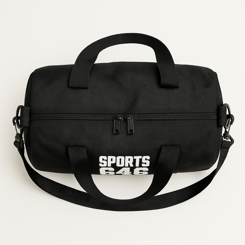 Sports646 Black Gym Duffle Bag